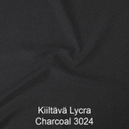 Joustava kangas kiiltävä lycra Charcoal 3024