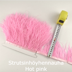 Strutsinhöyhennauha hot pink