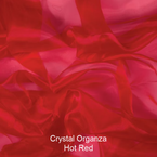 Crystal Organza Hot Red