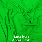 joustava kangas matta lycra vihreä 5020