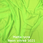 joustava kangas matta lycra neon vihreä 5021