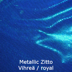 joustava kangas lycra Metallic Zitto Vihreä Royal 1011