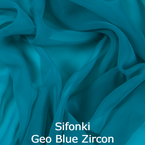 Sifonki Georgette Blue Zircon