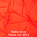 joustava kangas matta lycra flame red 5053
