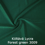 Kiiltävä lycra 3009 Forest green