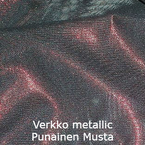 joustava kangas Metallic Verkko Punainen Musta