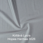 Joustava kangas kiiltävä lycra Hopea harmaa 3026