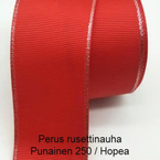 Rusettinauha Punainen Hopea