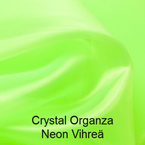 Crystal Organza Neon Vihreä