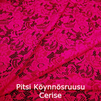 joustava kangas pitsi Köynnösruusu Cerise