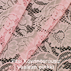 joustava kangas pitsi Köynnösruusu Vaalean pinkki