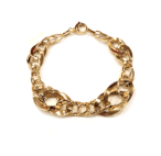 bracciale donna in oro 18 kt maglie lucide e godronate codice: IS1000G