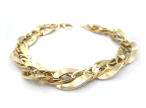 Bracciale donna in oro giallo 18 kt maglie lucide e ritorte codice: IS1101G