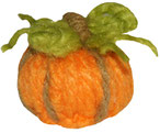 Cómo hacer mini calabazas a partir de un botón tejido a crochet