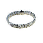 Bracciale donna in oro Bianco  18 kt semirigido
