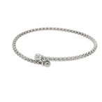 Bracciale rigido in oro 18kt bianco contrariè Referenza: BR00147B
