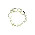 Bracciale donna oro 18 kt catena a scalare con maglie lucide e lavorate codice: BR941G