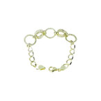 Bracciale donna classico in oro 18 kt catena a scalare con maglie lucide e lavorate