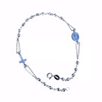 Bracciali Rosario in oro bianco con Madonna Miracolosa prezzi
