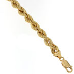 Bracciali donna in oro giallo 18 kt  maglia a fune 