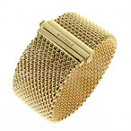 Bracciale donna in oro giallo  18 kt modello tappeto