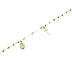 Bracciali Rosario in oro giallo con Madonna Miracolosa prezzi