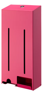Tampon-Bindenspender aus Edelstahl, pink pulverbeschichtet