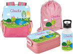 Kindergarten Rucksack Set mit Schildkrötenmotiv