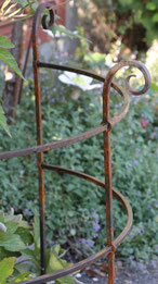 Rosenstab, Gartendekoration, handgeschmiedet, 100% Swiss Made 