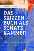 Das Skizzenbuch, schwarz, hochformat