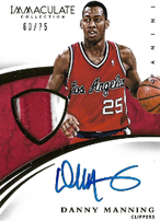 DANNY MANNING / Immaculate Auto Patch - No. PA-DA  (#d 60/75)