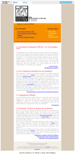 Notre infolettre de septembre 2014