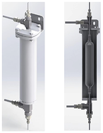 Mechatest jacketed sample cooler with fixed volume cylinder