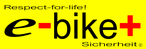 logo e-bike+ Sicherheit für hellen Untergrund