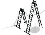 Scaling Ladder as A-Frame Ladder