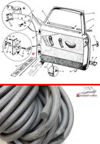 21-6107010 Dichtung Türen GAZ M21 Wolga. Seal doors GAS M-21 Volga. Уплотнитель проема дверей ГАЗ М21 Волга.