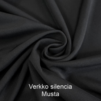 Joustava kangas verkko silencia musta 9240