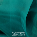 Crystal Organza Jade Peacock
