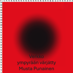 Verkko ympyrän liukuvärjätty Musta Punainen