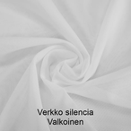Joustava kangas verkko silencia valkoinen 0028