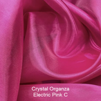 Crystal Organza Electric Pink