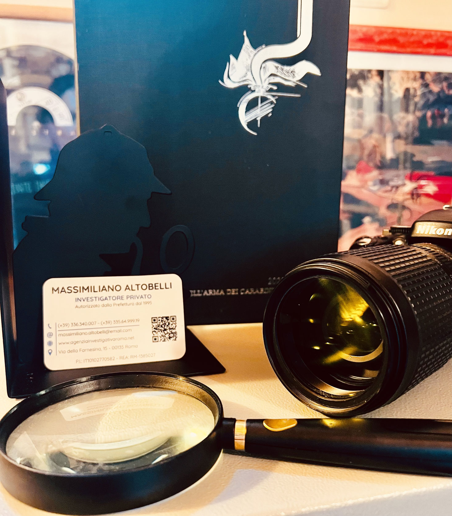Licensed private investigator in Rome since 1995. Professional investigations, surveillance and infidelity cases with legally valid evidence.