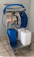 Chariot satellite de nettoyage agroalimentaire