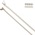 Bracciale Tennis In Oro Bianco- prezzi scontati  