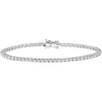 Bracciale Tennis In Oro Bianco Con Diamanti 