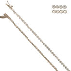 Bracciale Tennis In Oro Bianco- prezzi scontati  