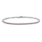 Bracciale Tennis In Oro Bianco e Rubini - prezzi scontati  