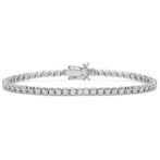 Bracciali Tennis In Oro Bianco con Diamanti  BRT297- Prezzi scontati outlet