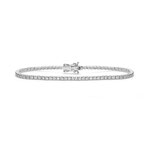 Bracciale Tennis In Oro Bianco Con Diamanti 