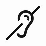 déficience auditive malentant surdité logo